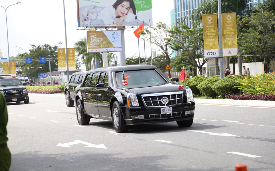 Air Force One đưa Tổng thống Trump đến Đà Nẵng