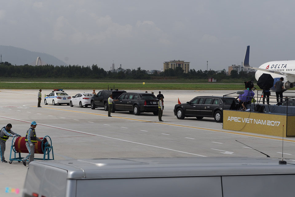 Mật vụ Mỹ kiểm tra sân bay Đà Nẵng từ điểm cao trước khi TT Trump đến