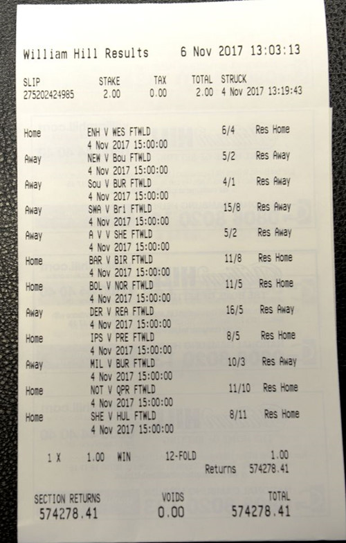 Người phụ nữ lập kỳ tích thắng cá cược với số tiền khủng ở bóng đá Anh