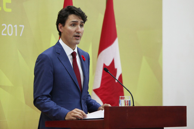 Thủ tướng Canada Justin Trudeau bất ngờ họp báo tại Đà Nẵng Thủ tướng Canada Justin Trudeau bất ngờ họp báo tại Đà Nẵng