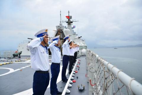 Chiến hạm mạnh nhất Việt Nam diễn tập quốc tế