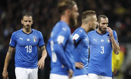 Italy thua Thụy Điển ở lượt đi play-off World Cup