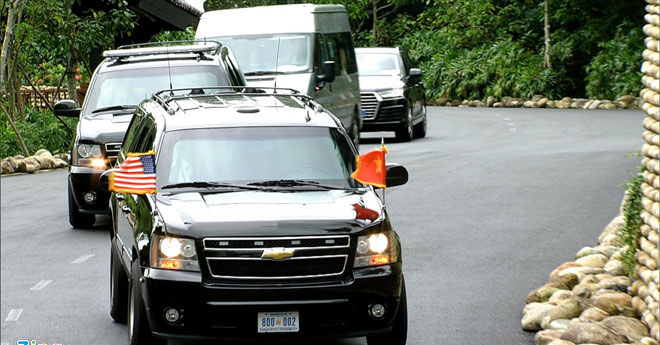 Xe thay thế The Beast chở ông Trump tại Đà Nẵng là gì?