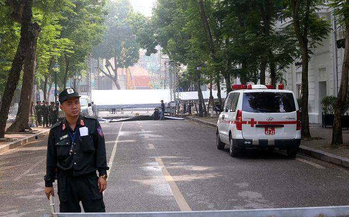 Hà Nội dựng Trung tâm tác chiến trước giờ đón Tổng thống Mỹ