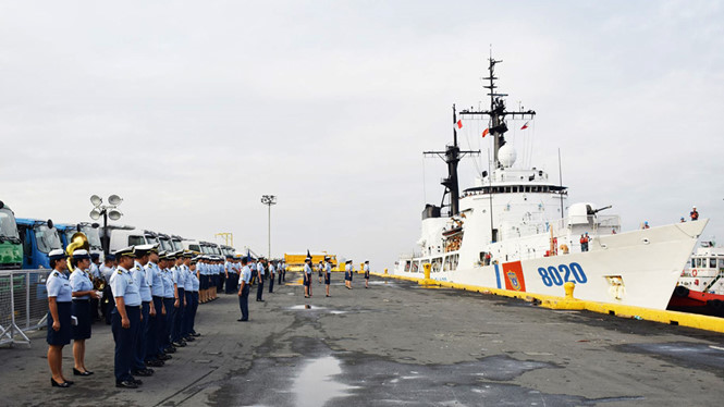 Philippines chào đón tàu cảnh sát biển lớn nhất Việt Nam