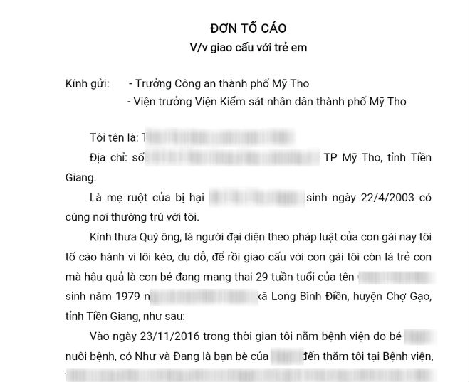 Mẹ ốm đi nằm viện, bé gái 13 tuổi bị người đàn ông có vợ con dụ dỗ xâm hại đến mang thai 8 tháng