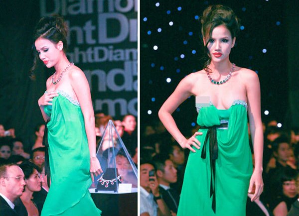 Nhiều người đẹp Việt từng diễn sung bung áo lộ vòng 1