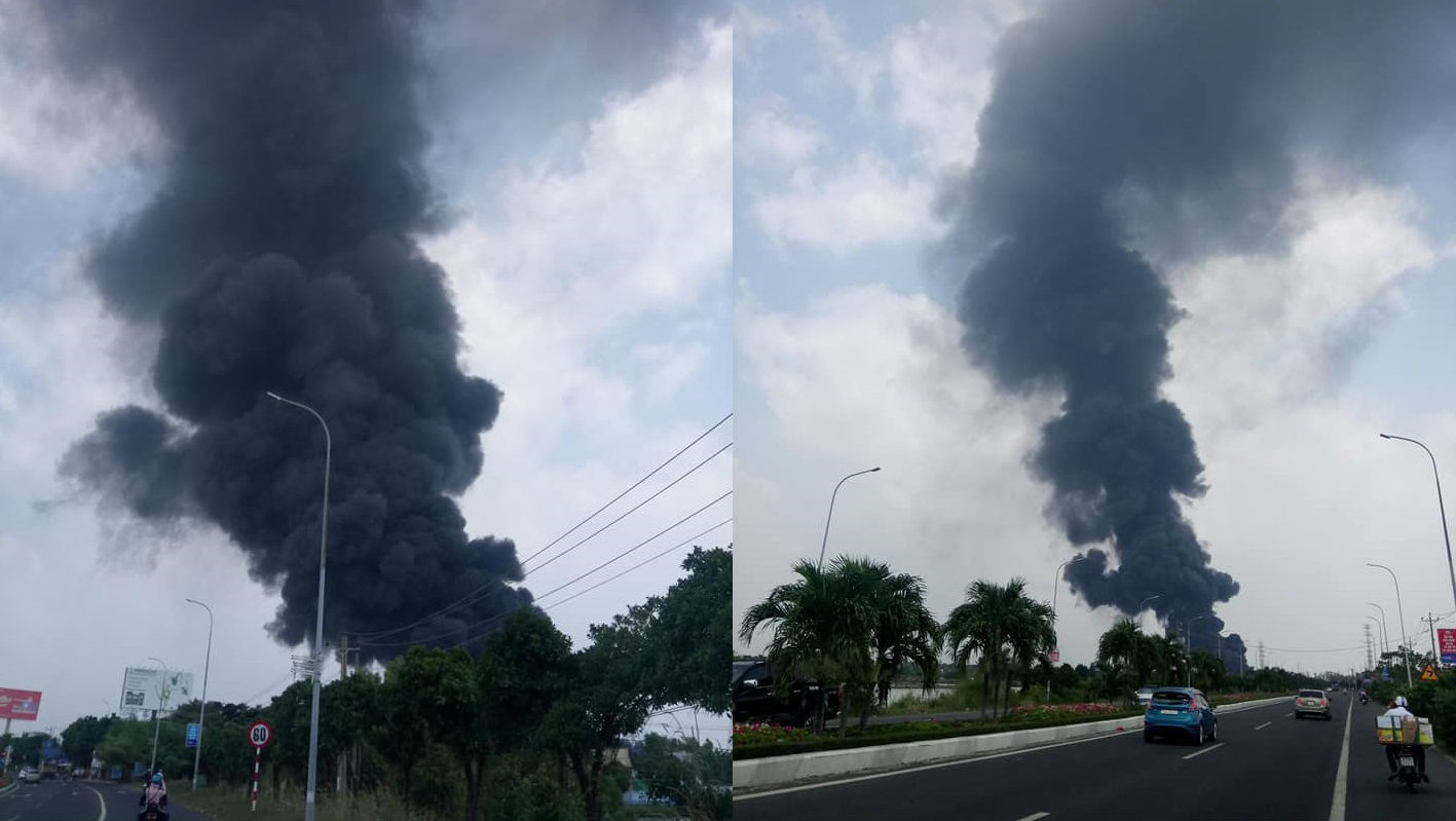 Cháy lớn dưới đường điện cao thế, cắt điện toàn TP Vũng Tàu