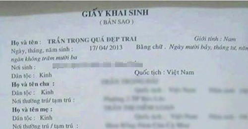 Cười té ghế với những cách đặt tên cho con theo kiểu rất liên quan