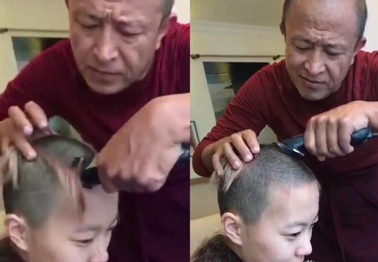 Con gái Vương Phi cạo trọc đầu, công khai gắn bó với Châu Tấn