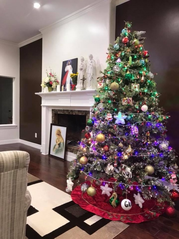 Khám phá không gian nhà Hồng Ngọc ở Mỹ khi Noel 2017 đang đến gần