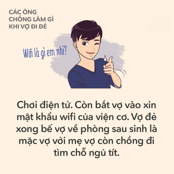 Các mẹ có nhớ khi mình đang trong phòng đẻ, ông chồng yêu quý làm gì không?