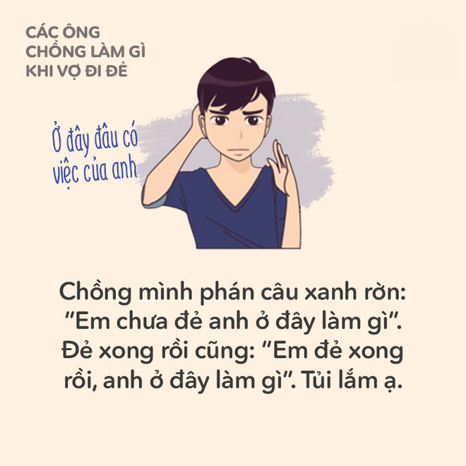Các mẹ có nhớ khi mình đang trong phòng đẻ, ông chồng yêu quý làm gì không?