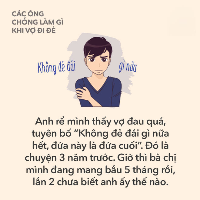 Các mẹ có nhớ khi mình đang trong phòng đẻ, ông chồng yêu quý làm gì không?