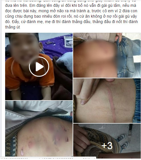 Hà Nội: Bố đẻ dùng dây điện đánh đập con trai 9 tuổi dã man, mẹ đau đớn cầu cứu công an