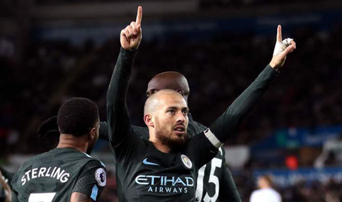 Đánh bại Swansea, Man City lập kỷ lục tại Ngoại hạng Anh