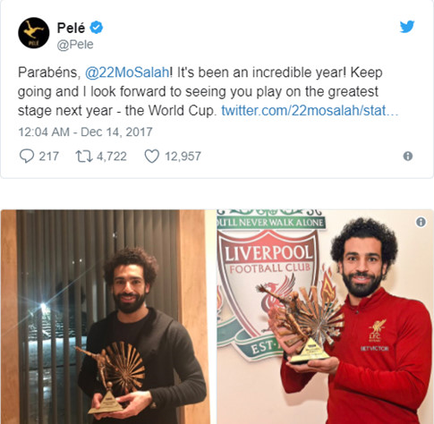 Sau Maradona, đến Pele khen ngợi sao Liverpool