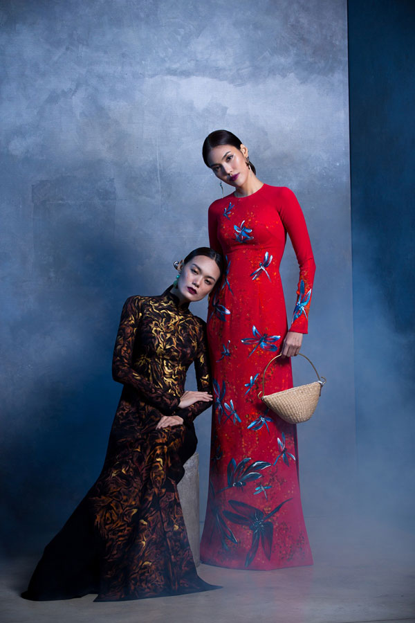 Lan Khuê, Lê Thanh Thảo đọ dáng thon khi diện áo dài