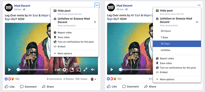Facebook cung cấp tính năng tạm khóa bạn bè trong 30 ngày