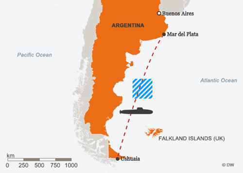 Tư lệnh hải quân Argentina mất chức vì vụ tàu ngầm mất tích