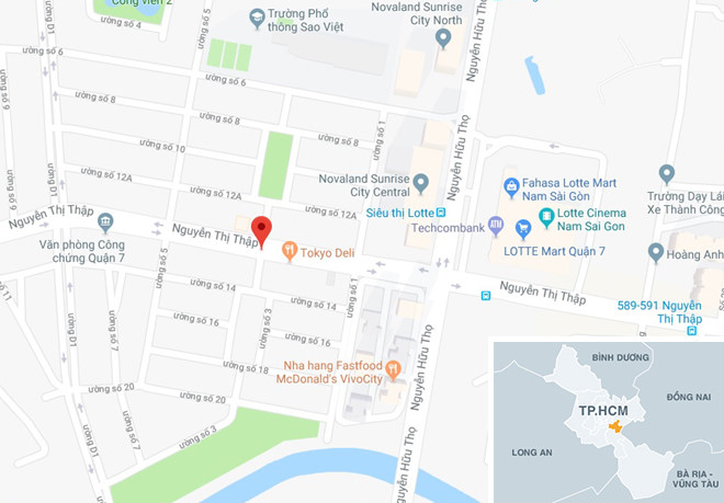 Cướp giật ở Sài Gòn đạp xe cảnh sát vào dải phân cách để tẩu thoát