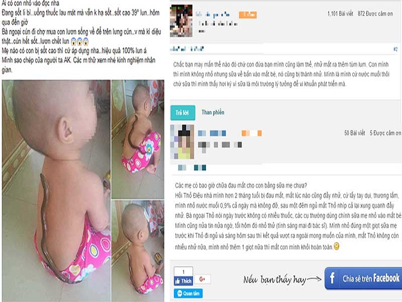 Chữa bệnh kiểu ‘các mẹ ơi...’, con trẻ rước họa