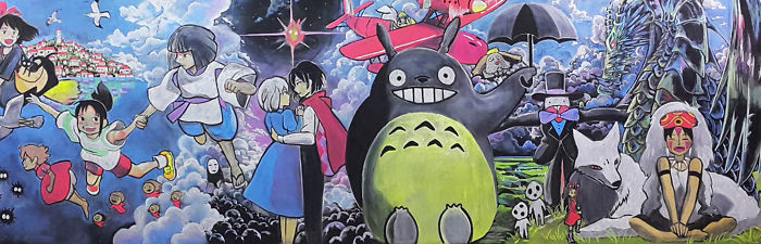 Nhóm học sinh Hong Kong vẽ tranh trên bảng đẹp đến từng chi tiết