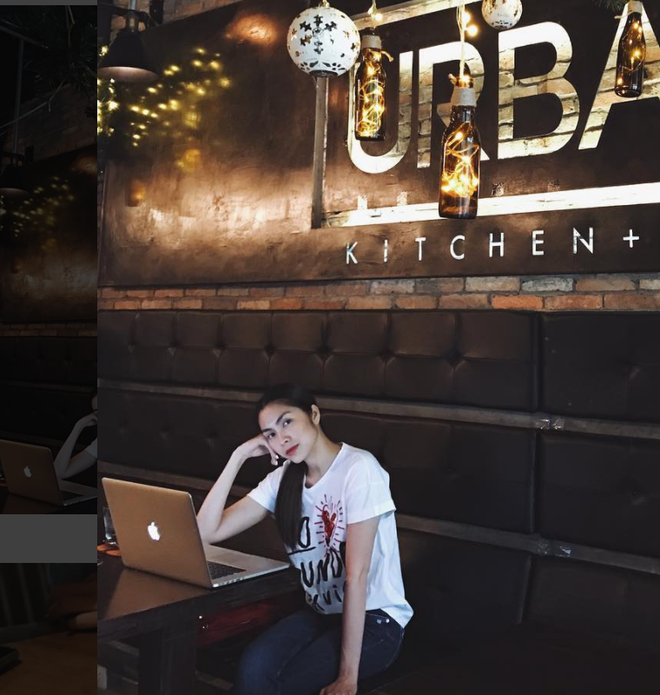 Khoe ảnh selfie sang chảnh, Hà Tăng để lộ thân hình mảnh mai lộ rõ xương ngực