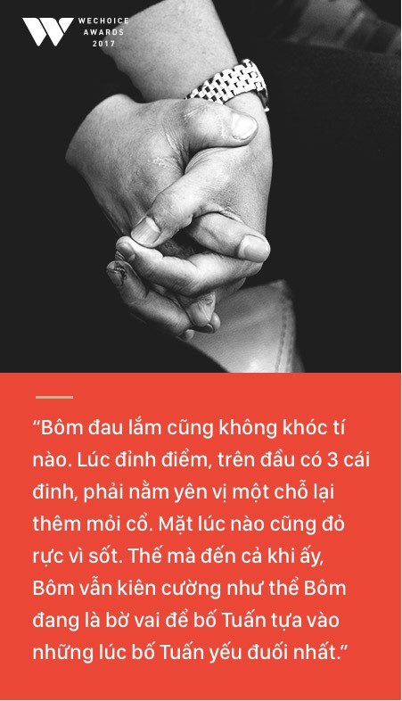 Bố Quốc Tuấn: Bôm biết chấp nhận tất cả và đồng hành với mọi cái một cách thoải mái, điều đó truyền nghị lực cho tôi Bố Quốc Tuấn: Bôm biết chấp nhận tất cả và đồng hành với mọi cái một cách thoải mái, điều đó truyền nghị lực cho tôi