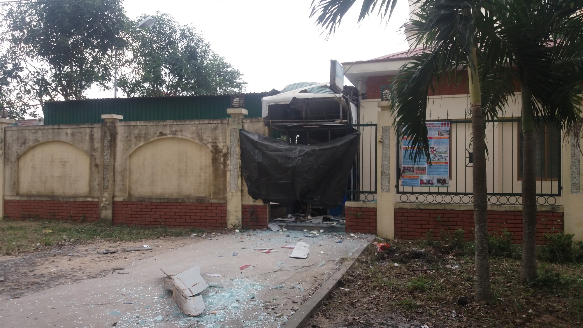 Nghệ An: Nổ cây ATM Vietinbank, thiệt hại hơn nửa tỷ đồng