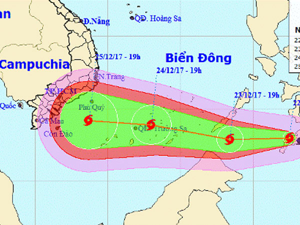 Tiền Giang lên kịch bản sơ tán 40.000 dân tránh bão Tembin