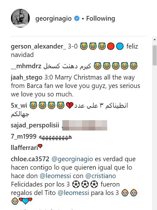 Fan Barca vào Instagram của bạn gái Ronaldo để trêu chọc Fan Barca vào Instagram của bạn gái Ronaldo để trêu chọc