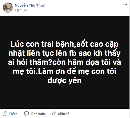 Sau khi công khai chuyện ly hôn mối tình 17 năm, Thu Thủy tiết lộ mình đang bị hăm doạ Sau khi công khai chuyện ly hôn mối tình 17 năm, Thu Thủy tiết lộ mình đang bị hăm doạ