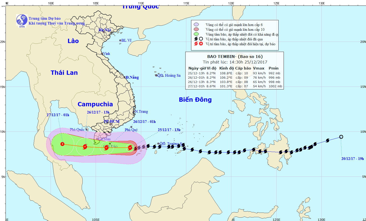 Miền Nam chính thức thoát bão số 16, hoàn lưu bão sẽ gây mưa lớn