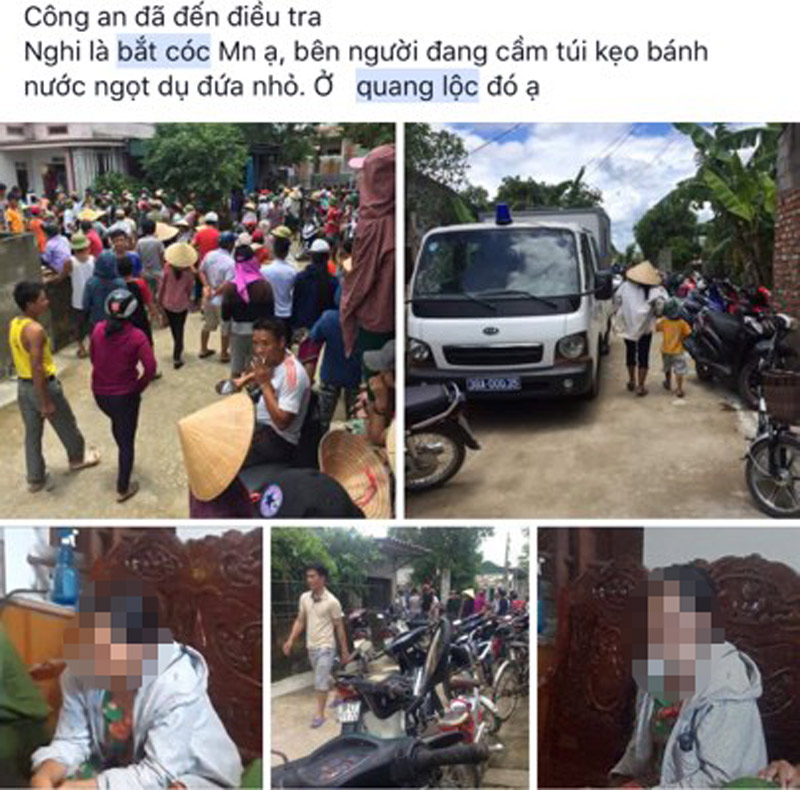 Đánh người vô tội, đốt xe… vì nghi bắt cóc trẻ em gây xôn xao năm 2017