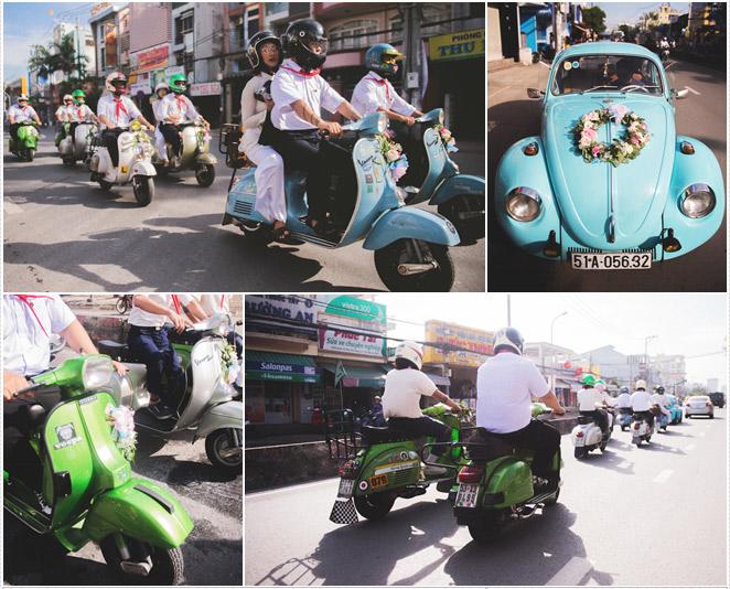 Dàn bê tráp thắt khăn quàng đỏ của cặp đôi chàng nhiếp ảnh và nàng của hiếm gây bão Dàn bê tráp thắt khăn quàng đỏ của cặp đôi chàng nhiếp ảnh và nàng của hiếm gây bão