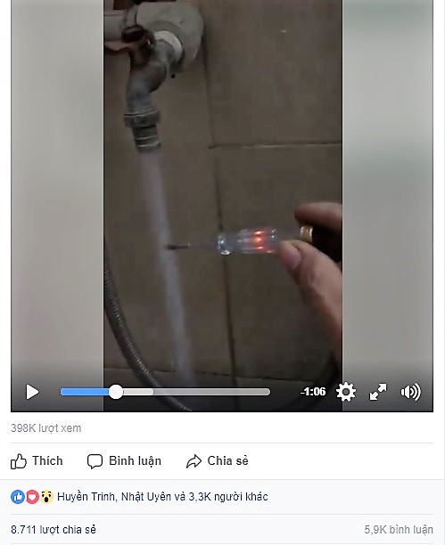 Dân mạng truyền tay nhau clip bình nóng lạnh cũ rò điện: Ai cũng có thể là nạn nhân!