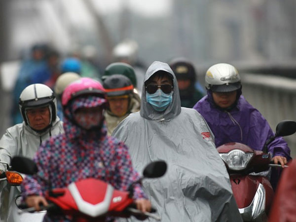 Tụt 6 độ, miền Bắc mưa rét