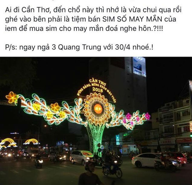 Người đăng cổng chào cạnh hình quần lót trên FB: Tôi đăng cho vui