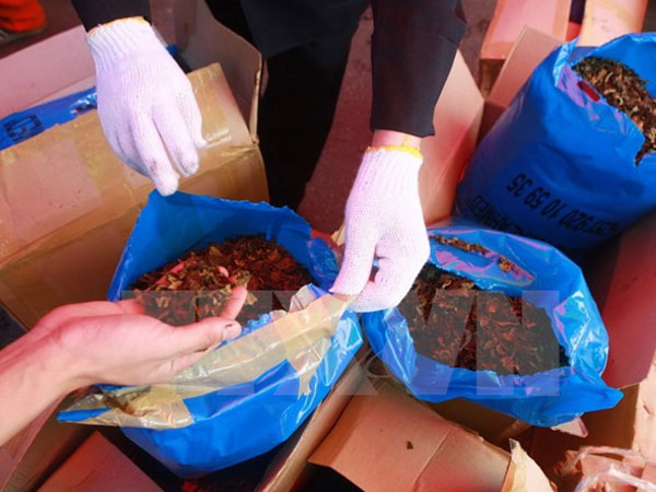 Cục Hải quan Hải Phòng tổ chức tiêu hủy gần 6 tấn lá khát