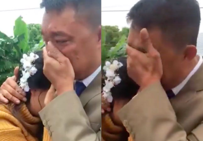 Bố khóc nức nở tiễn con về nhà chồng gây bão mạng: Nhà có 2 đứa, 1 đứa đi rồi, đứa kia lấy chồng nốt thì bố trắng tay