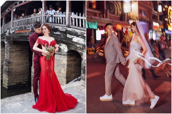 Đám cưới cùng ngày: Lâm Khánh Chi - Chúng Huyền Thanh, ai hoàng tráng hơn ai?