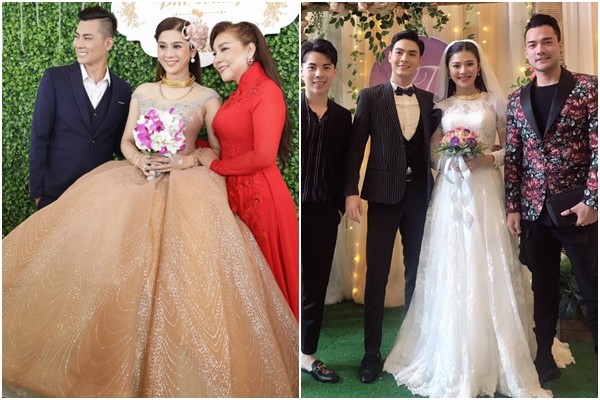 Đám cưới cùng ngày: Lâm Khánh Chi - Chúng Huyền Thanh, ai hoàng tráng hơn ai?
