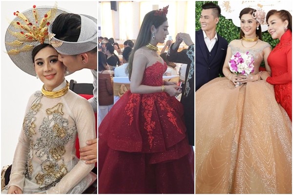 Đám cưới cùng ngày: Lâm Khánh Chi - Chúng Huyền Thanh, ai hoàng tráng hơn ai?