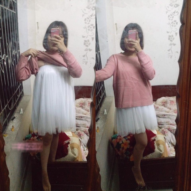 Khi bạn chân ngắn nhưng cứ thích mặc váy dài miên man, đây là chiêu có thể thử để ăn gian một tí