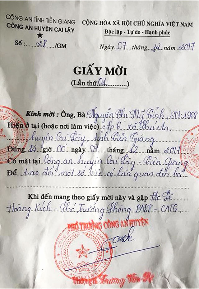 Công an mời chủ quán nước gần trạm BOT Cai Lậy lên làm việc