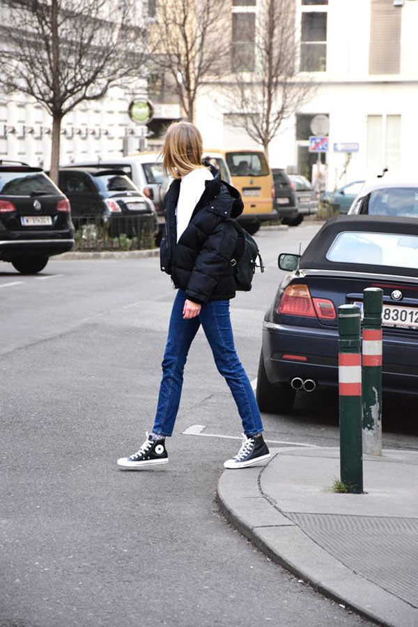 Gợi ý diện áo phao ngày mưa lạnh