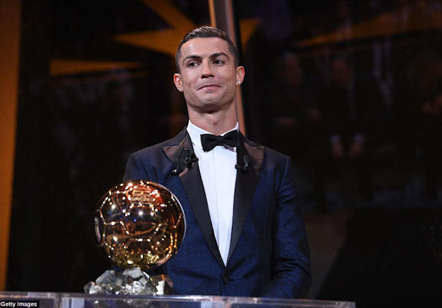 C.Ronaldo có số phiếu áp đảo Messi, gần gấp 3 lần Neymar