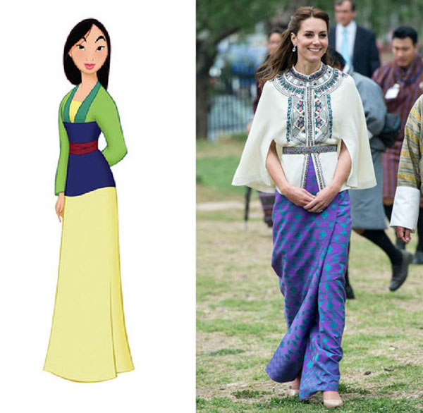 7 bộ cánh khiến công nương Kate y chang các nàng công chúa Disney