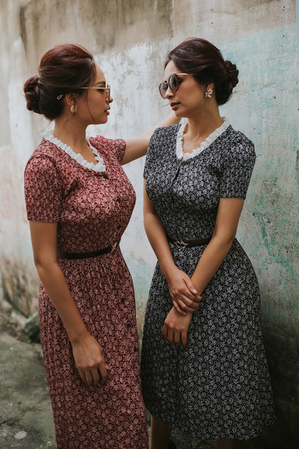 Thúy Hằng, Thúy Hạnh hóa quý cô thập niên xưa